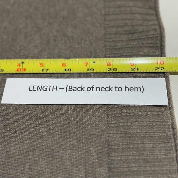 Jenni Kayne Women Sweater XXL Brown Wool Cashmere Blend Minimalist Quiet Luxury - Picture 8 of 9